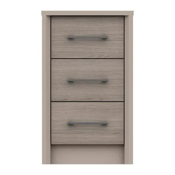 3-Drawer Bedside Table - Light Oak