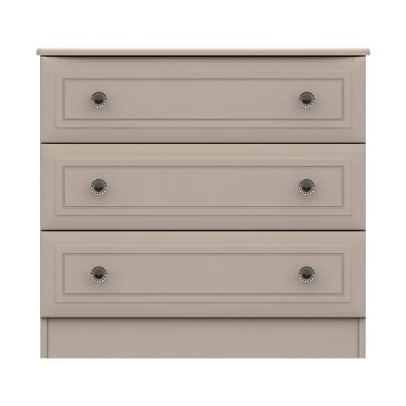 3-Drawer Chest with Crystal Handles - Earth image
