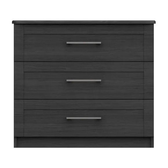 3-Drawer Chest with Shaker Handles - Grey image