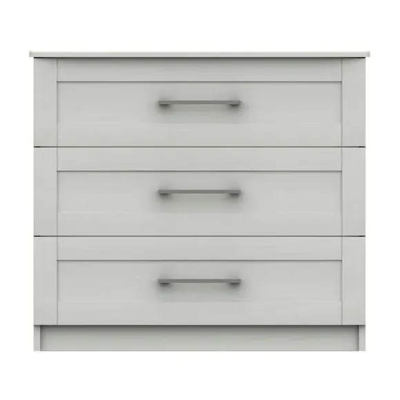3-Drawer Chest with Shaker Handles - White