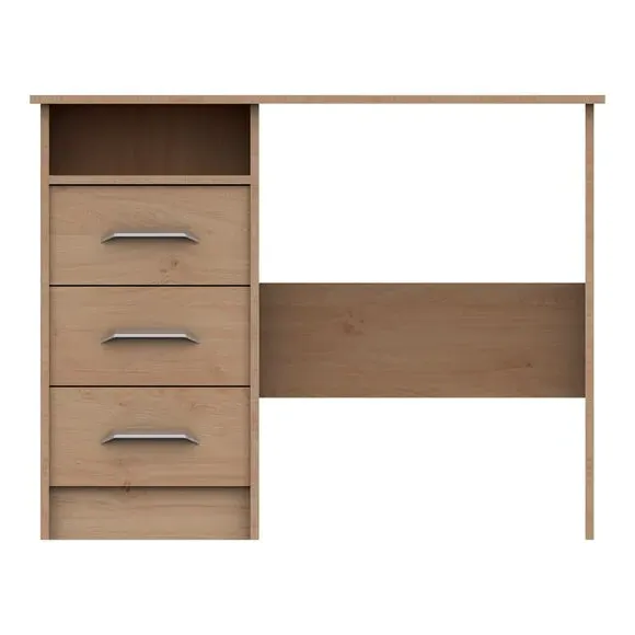 3-Drawer Dressing Table with Cup Handles - Oak