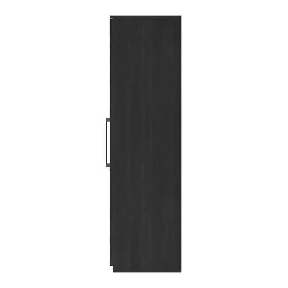4-Door Wardrobe with Mirror - Grey