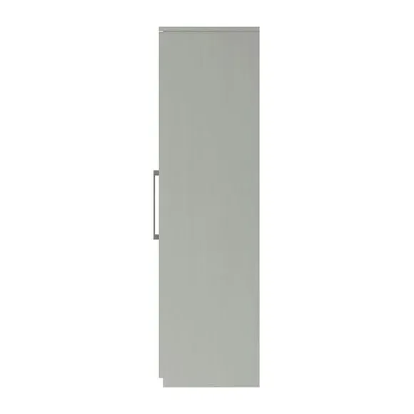 4-Door Wardrobe with Mirror - White