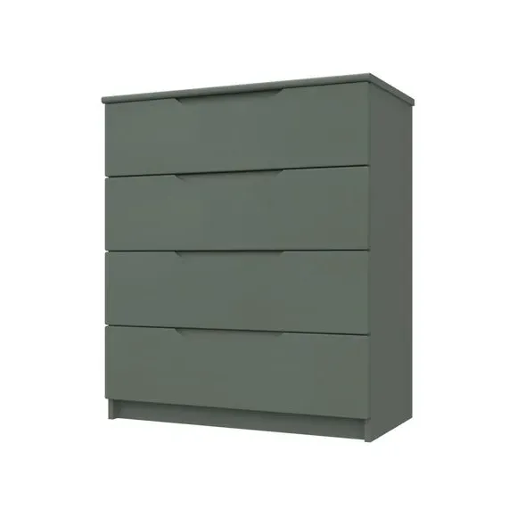 4-Drawer Chest with Handle-less Design - Sage
