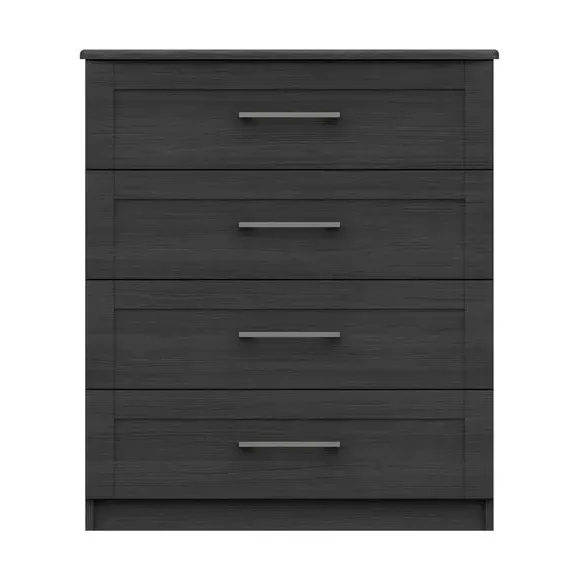 4-Drawer Chest with Shaker Handles - Grey