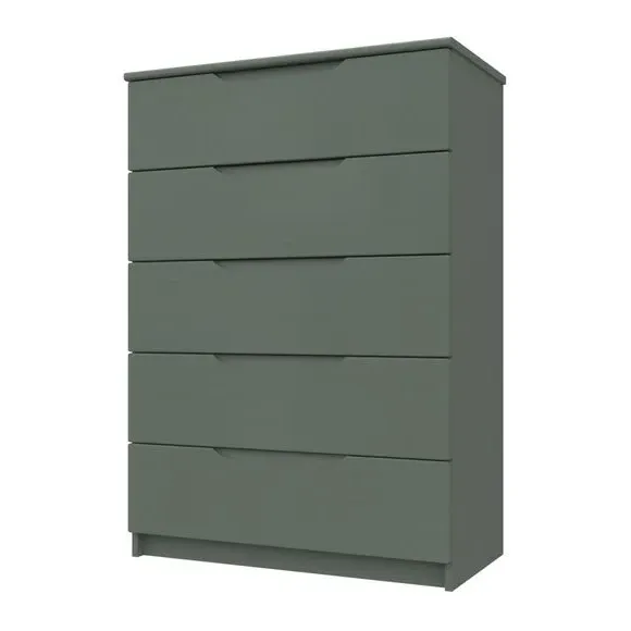 5-Drawer Chest Handle-less Design - Sage