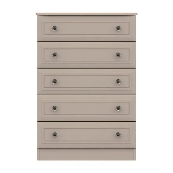 5 Drawer Chest with Crystal Handles - Earth image