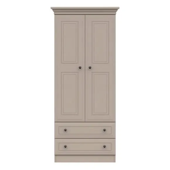 Double 2-Drawer Wardrobe - Earth, Melamine image