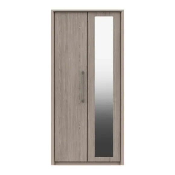 Double Wardrobe with Hanging Rail - Light Oak
