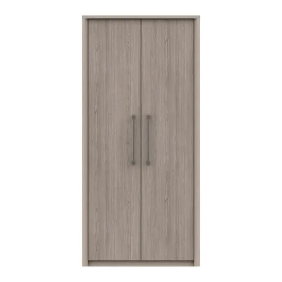 Double Wardrobe with Hanging Rail - Light Oak