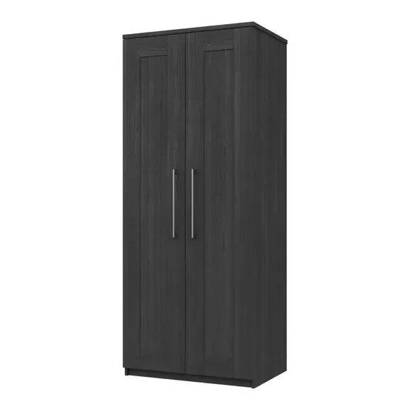 Double Wardrobe with Shaker Doors - Grey