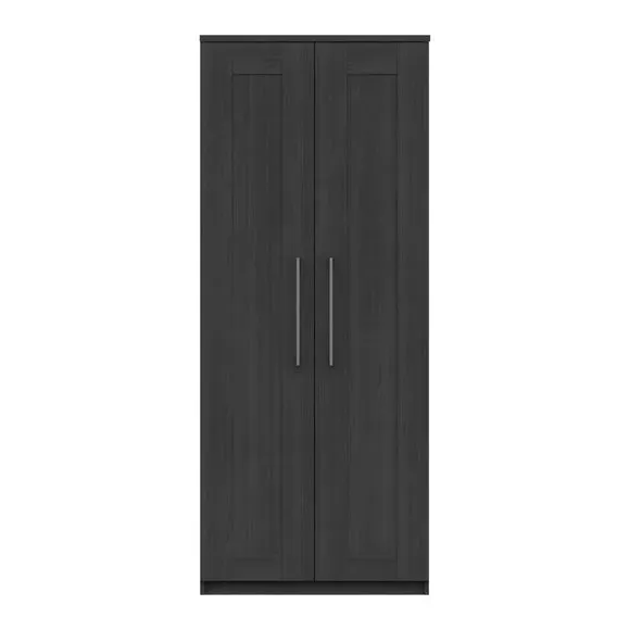 Double Wardrobe with Shaker Doors - Grey image