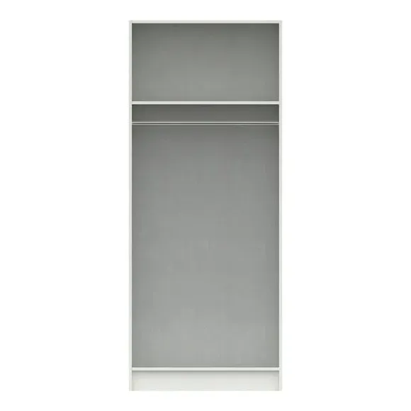 Double Wardrobe with Shaker Doors - Light Grey