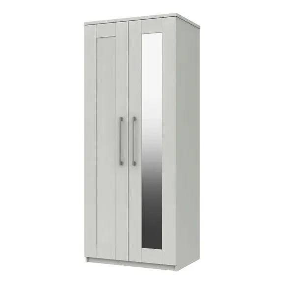 Double Wardrobe with Shaker Doors - White