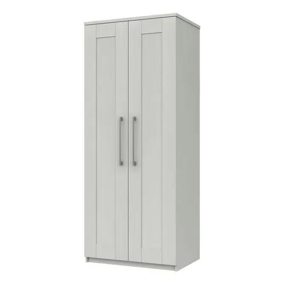 Double Wardrobe with Shaker Doors - White