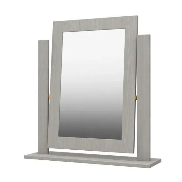 Free Standing Dressing Table Mirror - Light Grey
