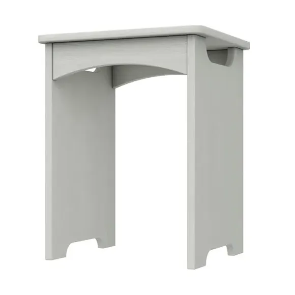 Stool with Grain Effect - White