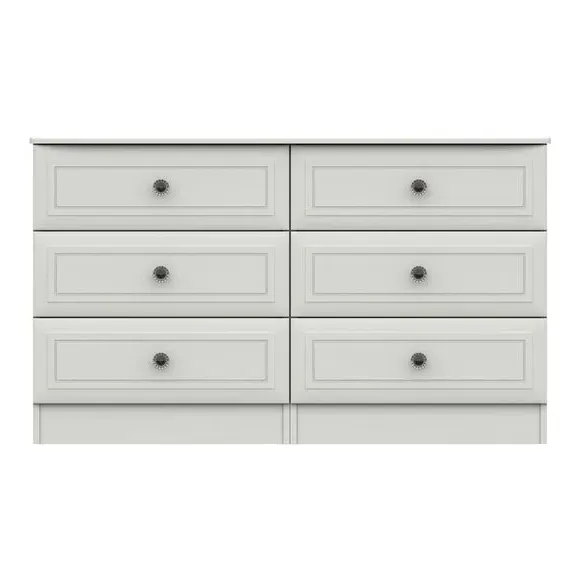 Wide 6-Drawer Chest - White