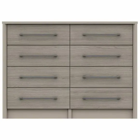 Wide 8 Drawer Chest - Light Oak