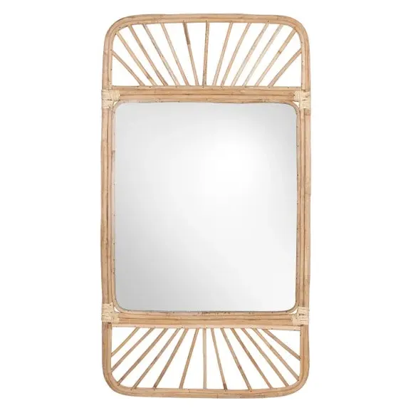 Rectangle Wall Mirror - Natural, Rattan