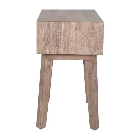 1 Drawer Bedside Table - Natural, Acacia Wood