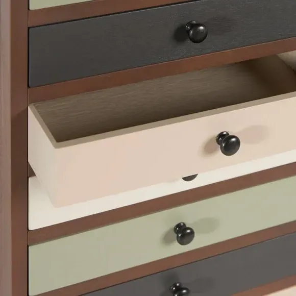 13-Drawer Chest - Pastel, Pine