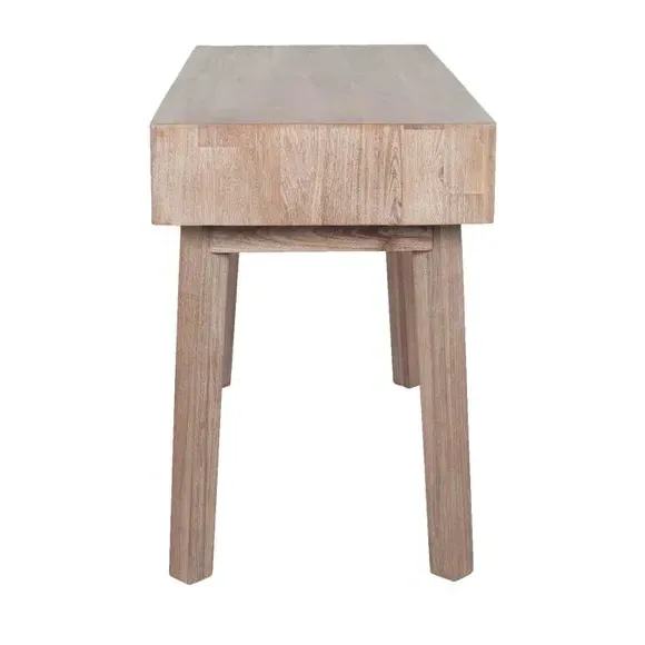 2-Drawer Desk - Natural, Acacia Wood