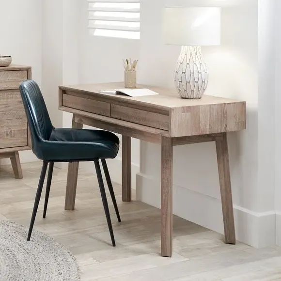 2-Drawer Desk - Natural, Acacia Wood image