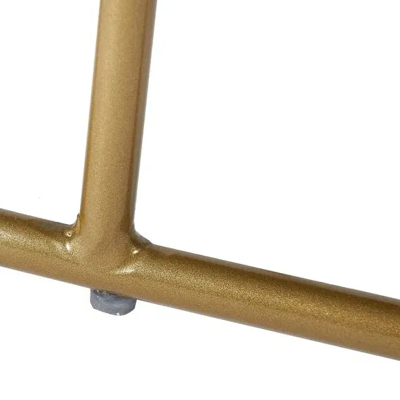 2-Seater Bench with Gold Frame - Tobacco, Velvet