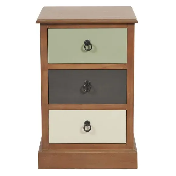 3-Drawer Chest - Multicolor, Pine