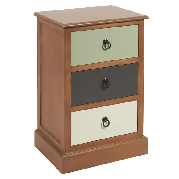 3-Drawer Chest - Multicolor, Pine