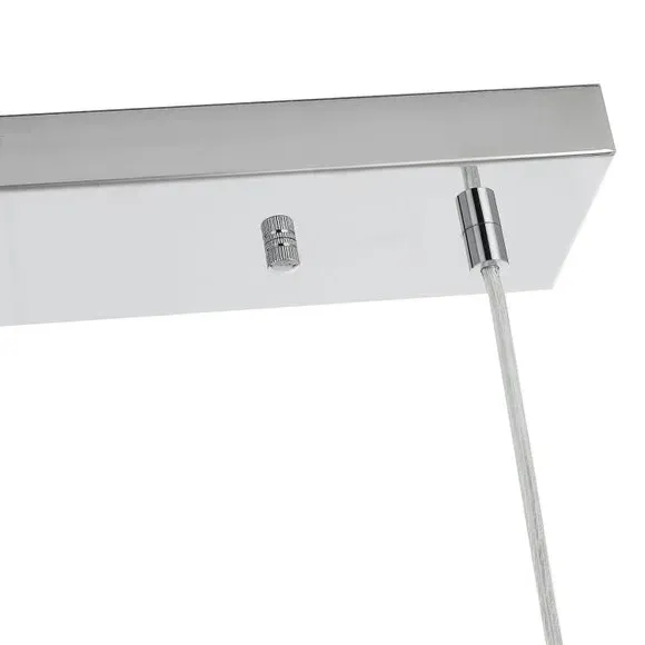 3-Light Cube Pendant Light - Nickel, Metal