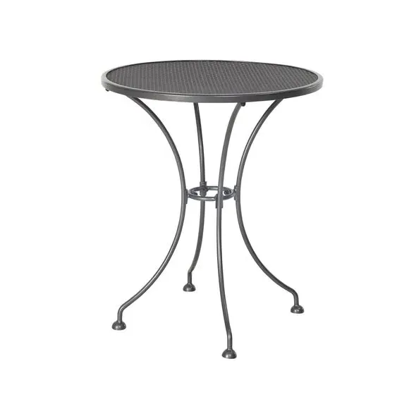 3-Piece Bistro Set with Cushions - Grey, Steel