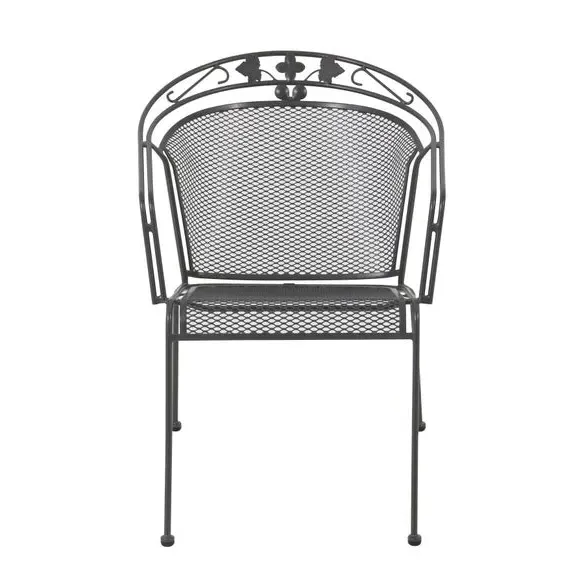 3-Piece Bistro Set with Cushions - Grey, Steel