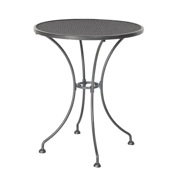 3-Piece Bistro Set with Ivy Detail - Grey, Steel