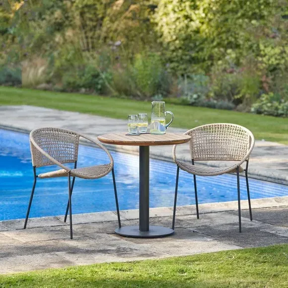 3-Piece Outdoor Bistro Set - Natural, Acacia Wood image