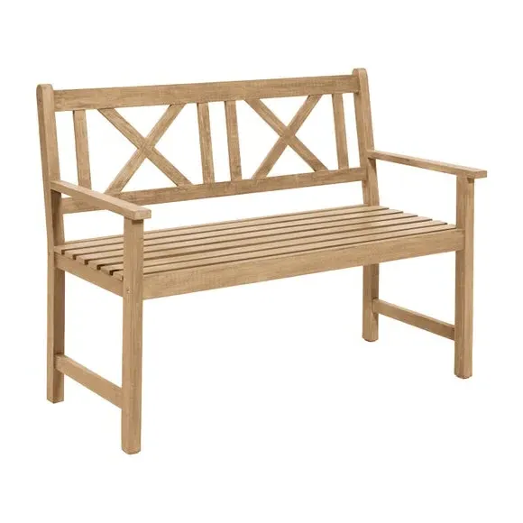 3-Seater Wooden Bench - Natural, Acacia Wood