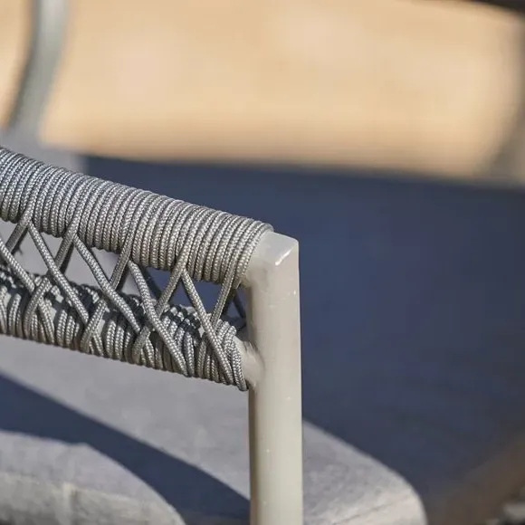 4-Seater Outdoor Dining Set - Black, Acacia Wood