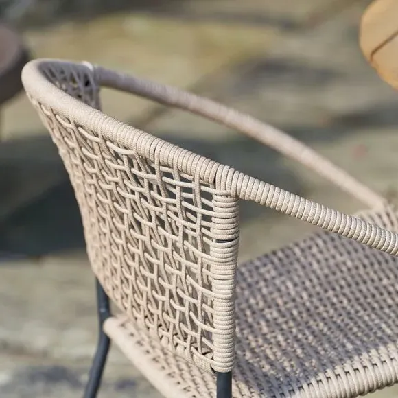 4-Seater Outdoor Dining Set - Natural, Acacia Wood