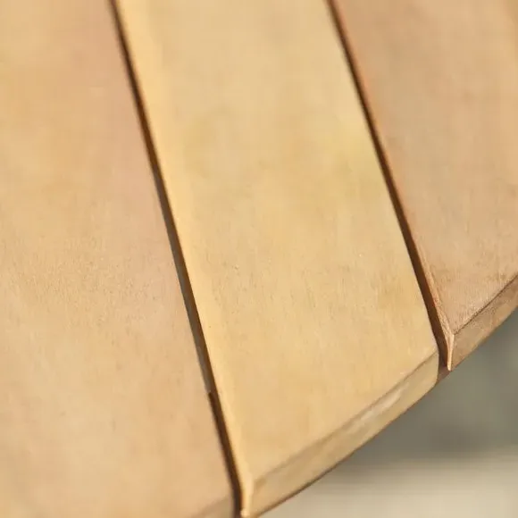 4-Seater Outdoor Dining Set - Natural, Acacia Wood