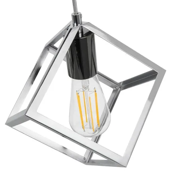 5-Light Cluster Ceiling Light - Nickel, Metal