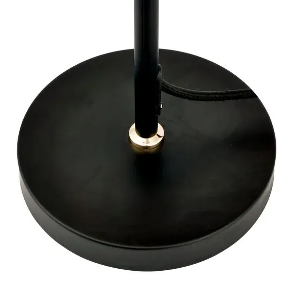 5-Light Table Lamp with Glass Balls - Black, Metal