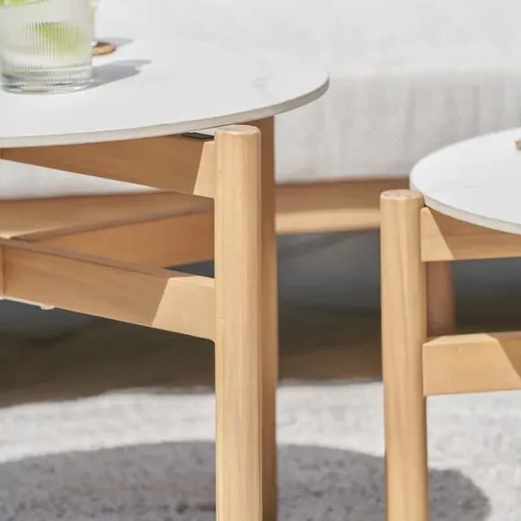 5-Piece Outdoor Seating Set - Natural, Acacia Wood
