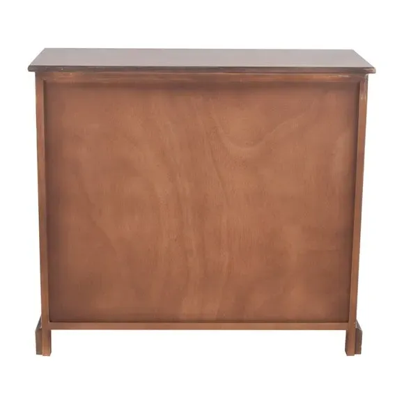 6-Drawer Chest with Handles - Dark, Pine
