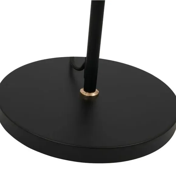 6-Light Floor Lamp with Glass Balls - Black, Metal