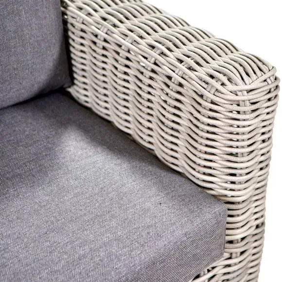 6-Seater Corner Sofa Set - Grey, Rattan