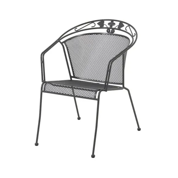 6-Seater Dining Set with Cushions - Grey, Steel