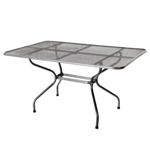 6-Seater Dining Set with Cushions - Grey, Steel