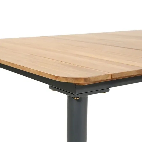 6-Seater Garden Dining Set - Grey, Polyrope