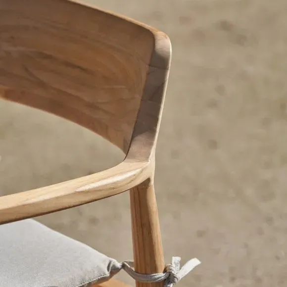 6-Seater Outdoor Dining Set - Natural, Teak